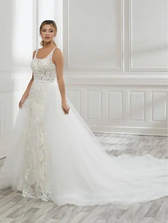 House of Wu 139436 Overskirt #1 default Black/Silver thumbnail