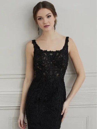 House of Wu 139436 Overskirt #7 Black/Silver thumbnail