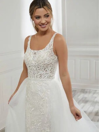 House of Wu 139436 Overskirt #8 Black/Silver thumbnail
