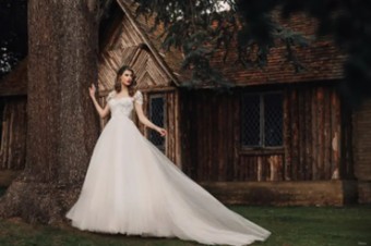 Disney Fairy Tale Weddings Collection 140166 #8 Champagne/Ivory/Nude thumbnail