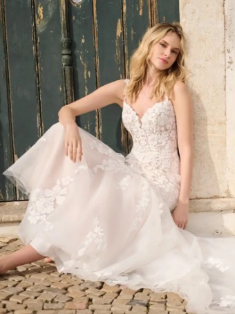 Sottero and Midgley 141053 #1 Ivory over Soft Blush/Natural Illusion thumbnail
