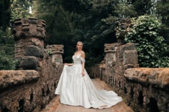 Disney Fairy Tale Weddings Collection 139265 #7 Ivory/Nude thumbnail