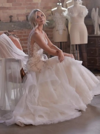 Sottero and Midgley 137185 #12 Blush/Ivory thumbnail