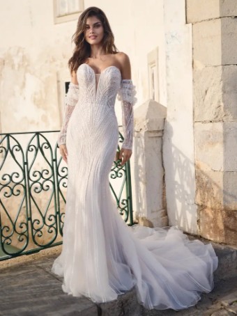 Sottero and Midgley 141068-Overskirt #2 Champagne/Ivory thumbnail