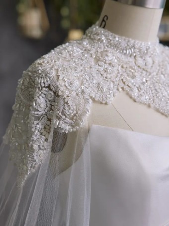 Sottero and Midgley 140077 Cape #8 Ivory thumbnail