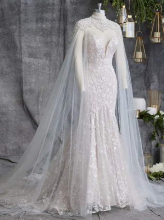 Sottero and Midgley 140077 Cape #0 default Ivory thumbnail