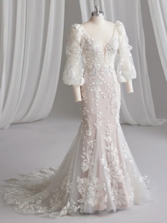 Maggie Sottero 141033 #4 Ivory over Soft Blush/Natural Illusion thumbnail