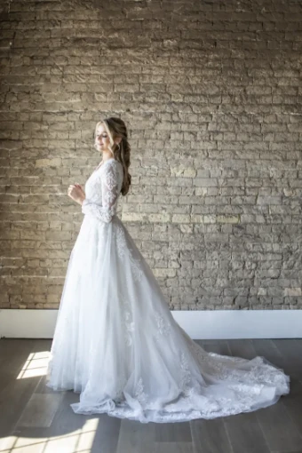 Modest Bridal Collection 142417 #1 Ivory thumbnail