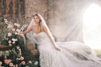 Disney Fairy Tale Weddings Collection 142190 #4 Ivory thumbnail
