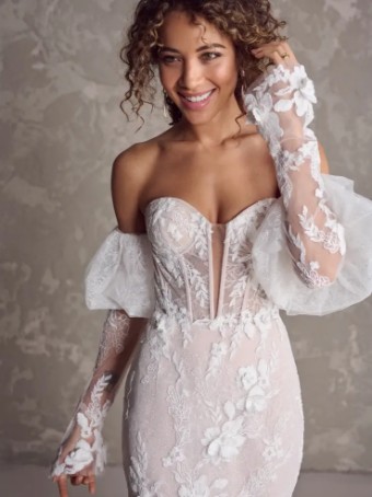 Maggie Sottero 143874 #5 Ivory over Soft Blush/Natural Illusion thumbnail