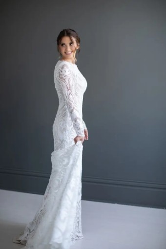 Modest Bridal Collection 138611 #3 Ivory thumbnail