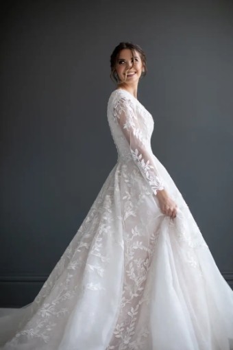 Modest Bridal Collection 138603 #4 Ivory thumbnail