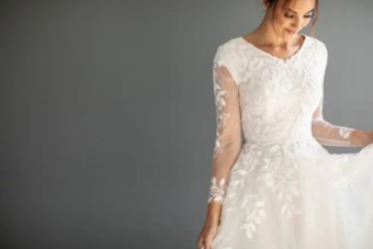 Modest Bridal Collection 138614 #7 Ivory thumbnail