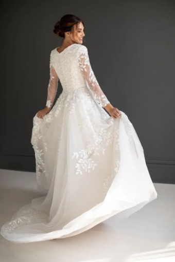 Modest Bridal Collection 138614 #9 default Ivory thumbnail