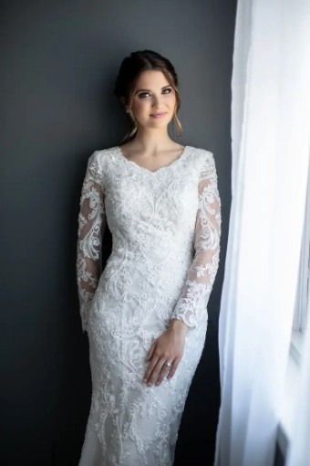 Modest Bridal Collection 138609 #13 Sand/Ivory thumbnail
