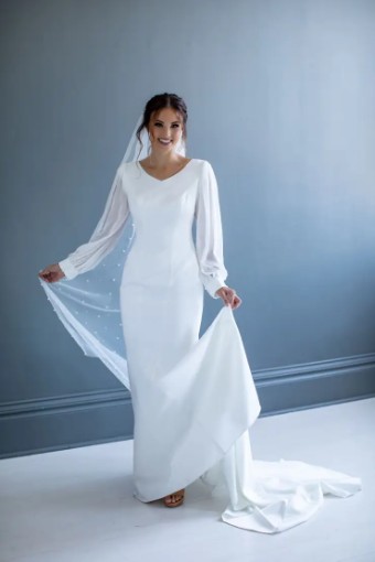 Modest Bridal Collection 138608 #3 Ivory thumbnail
