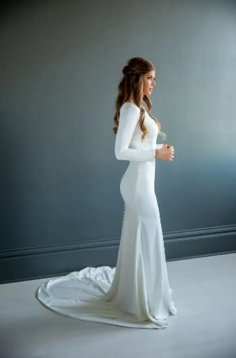Modest Bridal Collection 136255 #4 Ivory thumbnail
