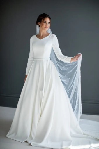 Modest Bridal Collection 138621 #4 Ivory thumbnail