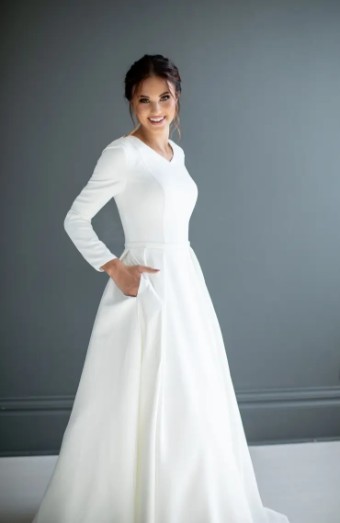Modest Bridal Collection 138621 #3 Ivory thumbnail