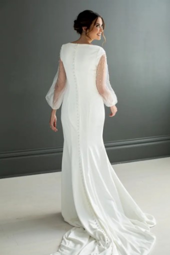 Modest Bridal Collection 138624 #4 Ivory thumbnail