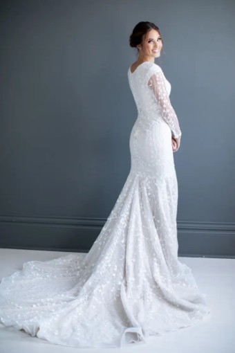 Modest Bridal Collection 138613 #1 Ivory Ivory/Nude thumbnail