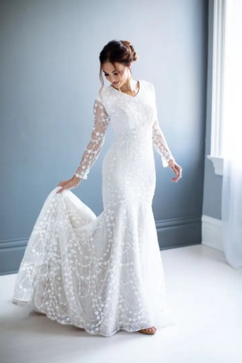 Modest Bridal Collection 138613 #3 Ivory Ivory/Nude thumbnail