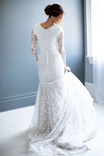 Modest Bridal Collection 138613 #4 Ivory Ivory/Nude thumbnail