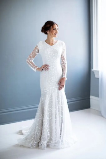 Modest Bridal Collection 138613 #0 default Ivory Ivory/Nude thumbnail