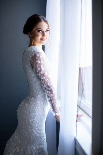 Modest Bridal Collection 138613 #6 default Ivory Ivory/Nude thumbnail