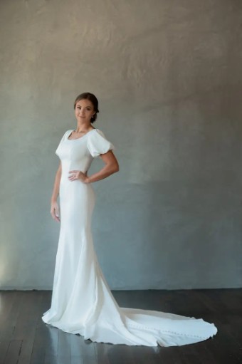 Modest Bridal Collection 140606 #7 Ivory thumbnail