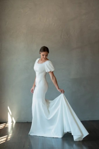 Modest Bridal Collection 140606 #17 Ivory thumbnail