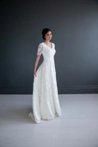 Modest Bridal Collection 136246 #5 Ivory thumbnail