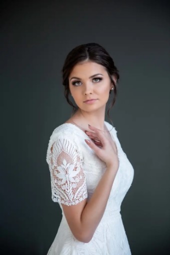 Modest Bridal Collection 136246 #8 Ivory thumbnail