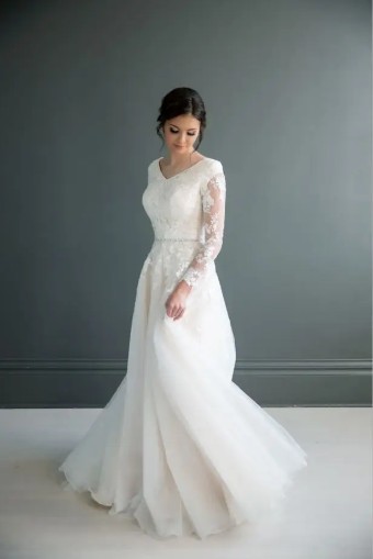Modest Bridal Collection 136260 #7 Ivory thumbnail