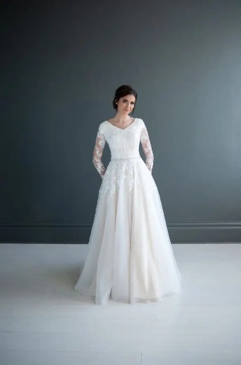 Modest Bridal Collection 136260 #1 Ivory thumbnail