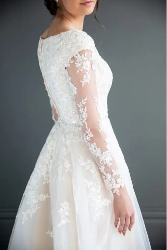 Modest Bridal Collection 136260 #4 Ivory thumbnail