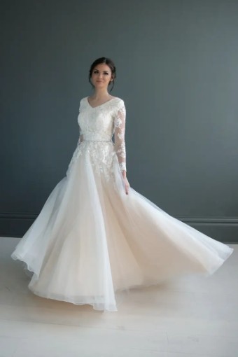 Modest Bridal Collection 136260 #8 Ivory thumbnail