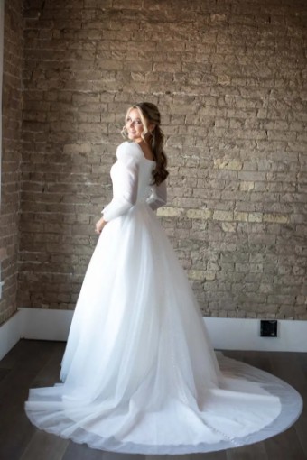 Modest Bridal Collection 142404 #1 Ivory thumbnail