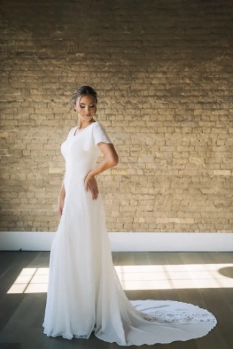 Modest Bridal Collection 142421 #1 Ivory thumbnail