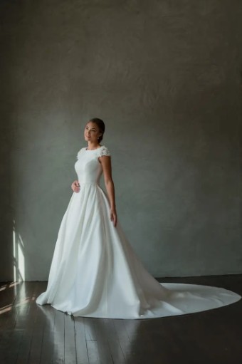 Modest Bridal Collection 140609 #18 Ivory thumbnail