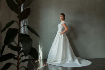 Modest Bridal Collection 140609 #14 Ivory thumbnail