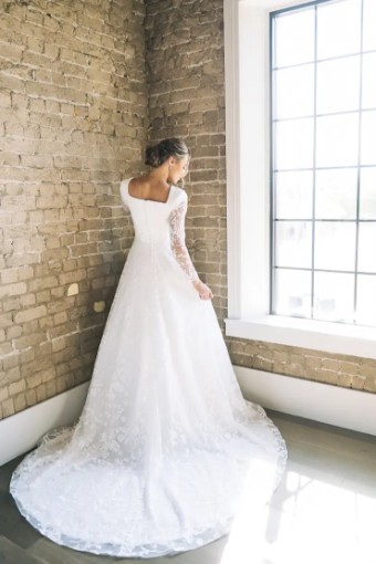 Modest Bridal Collection 142414 #1 Ivory thumbnail