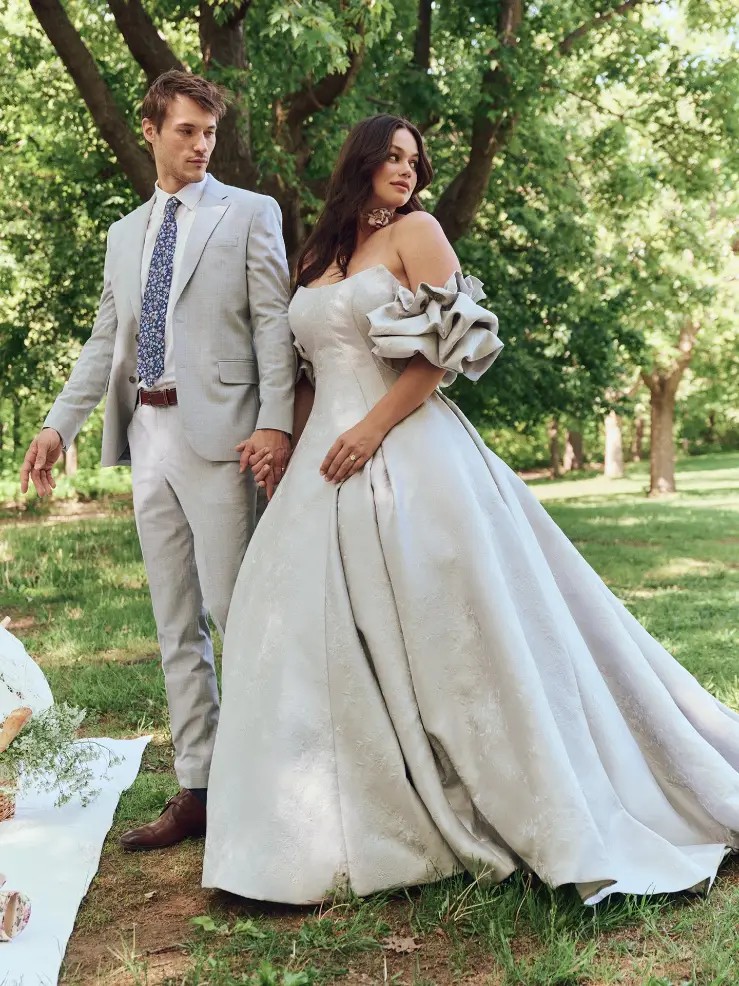 plus size wedding dresses off the shoulder