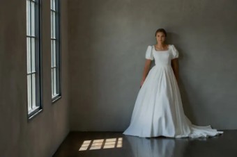 Modest Bridal Collection 140607 #8 Ivory thumbnail