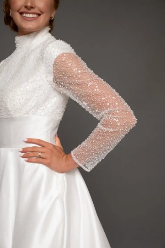 Modest Bridal Collection 144460 #4 Ivory thumbnail