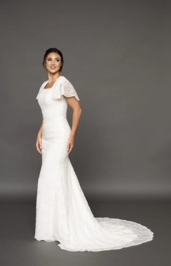 Modest Bridal Collection 144473 #4 Ivory thumbnail