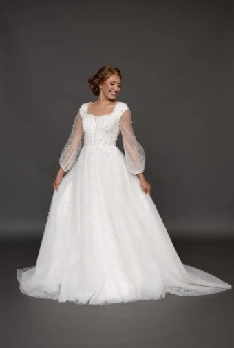 Modest Bridal Collection 144472 #5 Ivory thumbnail