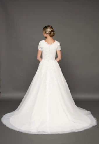 Modest Bridal Collection 144477 #4 Ivory thumbnail