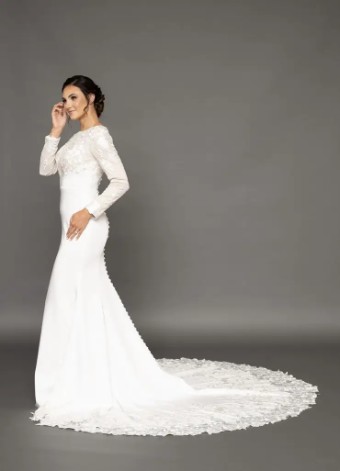 Modest Bridal Collection 144471 #2 Ivory thumbnail