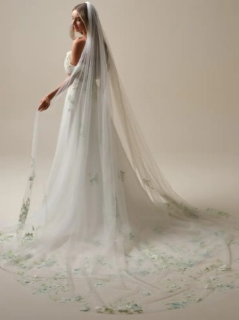 Sottero and Midgley 144942 #0 default Ivory/Jade Accent (Ivory Illusion) Blush Floral thumbnail